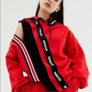 IVY PARK SPLICED HOODIE